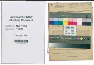 Entnazifizierung Karl Heuser , geb. 17.07.1909 (Lokfuehrer)