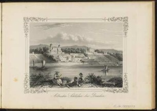 [Bl. 11] : Albrechts Schlösser bei Dresden, Stahlstich, um 1845 : Payne, Albert Henry : Dresden / A. H. Payne. - [Leipzig] , [ca. 1845]. - [21] Bl. : nur Ill., Kt. - Enth. 20 Stahlstiche und 1 Karte von Dresden
