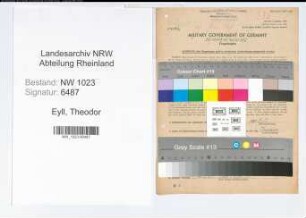 Entnazifizierung Theodor Van Eyll , geb. 07.06.1901 (Techn.Zeichner)