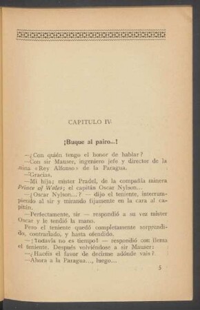 Capítulo IV - ¡Buque al pairo...!