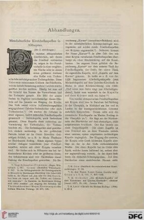 Mittelalterliche Kirchhofkapellen in Altbayern