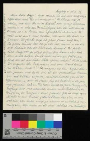 Brief an Rogge von [Marianne R.]