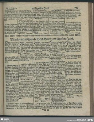 Die allgemeine Epistel (Send-Brief) des Apostels Judä