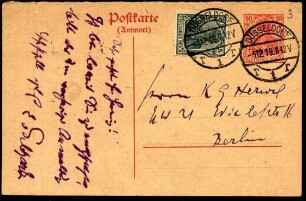 5-10-7-8.0000: Gebhardt, Professor Eduard von; diverse Schreiben ff.: Gebhardt ist bereit, Herwig zu empfangen