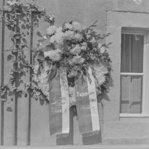 Gedenkfeier am Geburtshaus von Arnost Bart