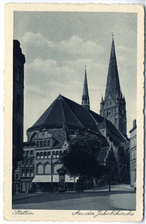 Stettin. An der Jakobikirche
