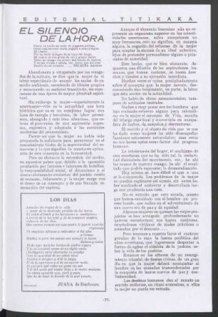 El silencio de la hora