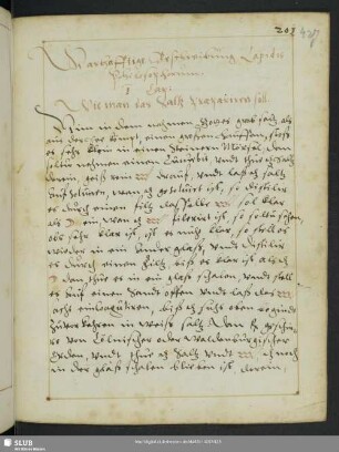 Wahrhafftige Beschreibung Lapidis Philosophorum. (Erster). Ander Theill.