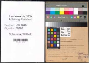 Entnazifizierung Willibald Schnuerer , geb. 23.02.1900 (Versicherungsdirektor)