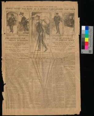 New York Herald, 24.02.1902 - Prince Henry and a suite a german caricaturist saw them