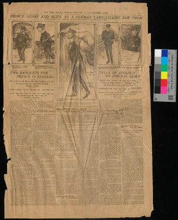 New York Herald, 24.02.1902 - Prince Henry and a suite a german caricaturist saw them