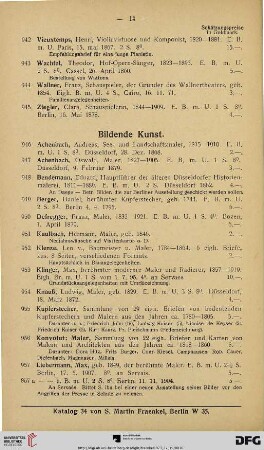 Bildende Kunst (Nr. 946-976)