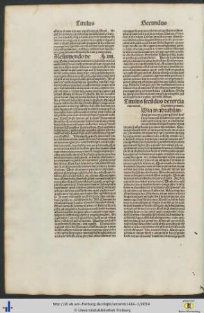 Titulus II. De tercia mundi etate.