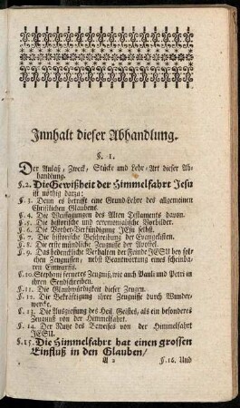 Innhalt dieser Abhandlung.