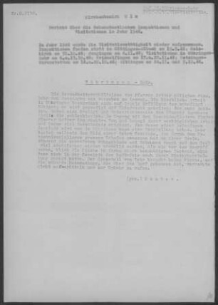 Mähringen-Lehr: Visitationsbericht mit Pfarrbericht 1946