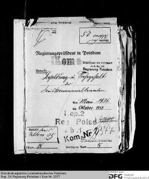 Besoldung, Ruhegehalt, Witwen- und Waisenversorgung der Kreiskommunalbeamten des Kreises Teltow