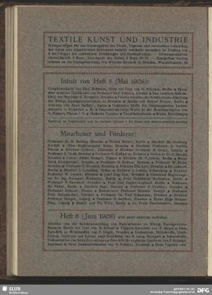 Heft 6 (Juni 1908)