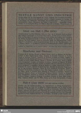Heft 6 (Juni 1908)