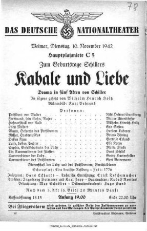 Kabale und Liebe