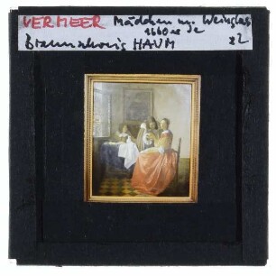 Vermeer, Mädchen mit Weinglas