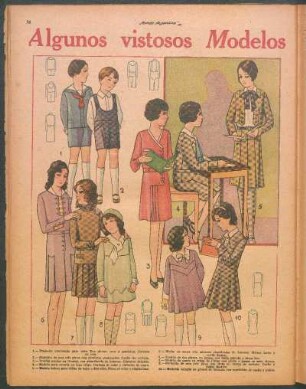 Algunos vistosos modelos infantiles para otoño [Dibujos]