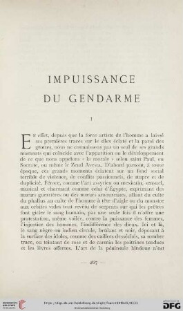 Impuissance du gendarme