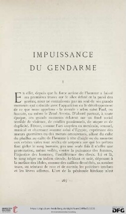 Impuissance du gendarme