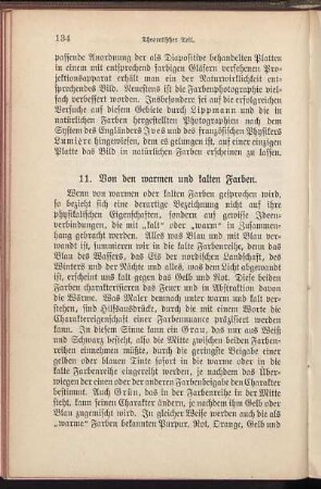11. Von den warmen und kalten Farben.