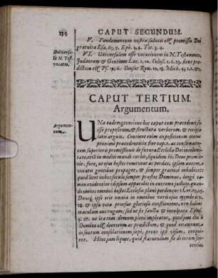Caput Tertium. Argumentum