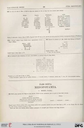 Pars sexta: Mesopotamia