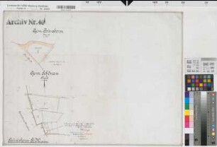 Hünsborn (Wenden), Separation Hünsborn, Urkarte II Flur 9 und 13 Bbl.