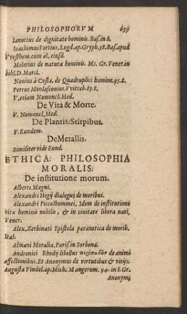 Ehtica: Philosophia Moralis: