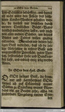 Zu Gott dem Heil. Geiste