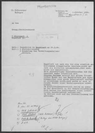 Engstlatt: Pfarrbericht 1964