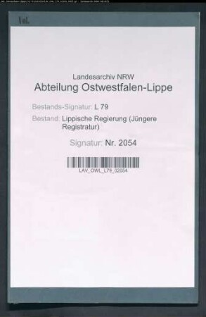 Amtsanwaltschaft Kohlstädt [gehört zum Amtsgericht Horn]
