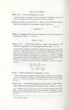 Journal de Mathématiques pures et Appliquées.