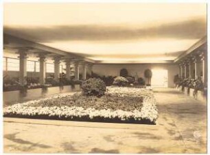 Ausstellungsgarten Jubiläums-Gartenbau-Ausstellung 1926, Dresden: Austellungspalast: Innenansicht