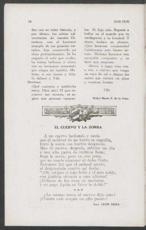 El cuervo y la zorra