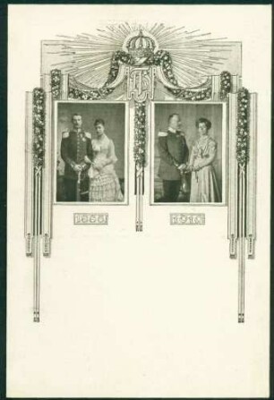 Großherzog Friedrich II. und Großherzogin Hilda.