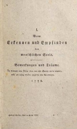 Johann Gottfried von Herder's sämmtliche Werke, 2,8. Seele und Gott. - 1808. - 370 S.