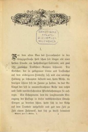 Herr von Müller : Roman von Ernst Wichert, 1