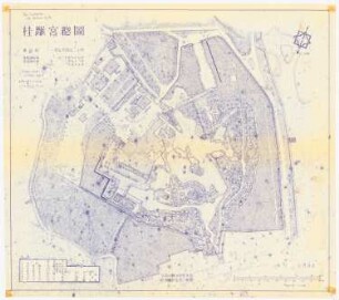 Lustgarten von Katsura, Kyoto: Grundriss 1:600