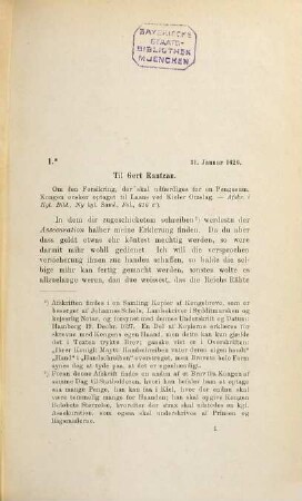 Kong Christian den fjerdes egenhaendige Breve : Udgivne ved C. F. Bricka og J. A. Fridericia af Selskabet for Udgivelse af Kilder til dansk Historie, 2