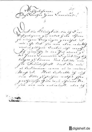 3: Brief von Friedrich Albrecht Fürst von Anhalt-Bernburg an Johann Wilhelm Ludwig Gleim