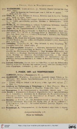 4. Posen, Ost- und Westpreussen (Nr. 4245 - 4614)
