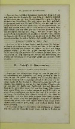 78. Friedrich's II. Staatsverwaltung