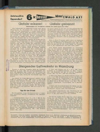 Gefahr erkannt - Gefahr gebannt