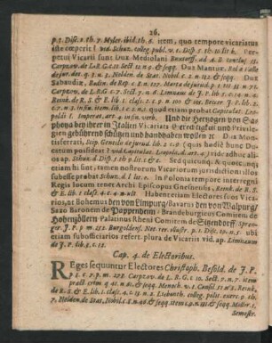Cap. 4. de Electoribus.