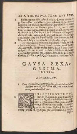 Causa Sexagesima Tertia.