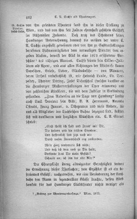 CA. Sachse als Theateragent.